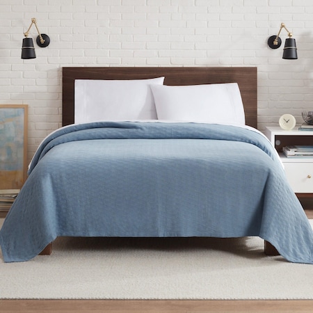 Monarch Brands Aston & Arden Tencel Blanket - King, Blue P-BKT-TNC-KG-BL